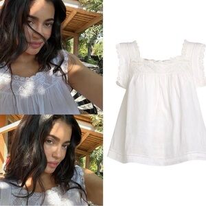 Doen Aphra Crochet Ramie Top